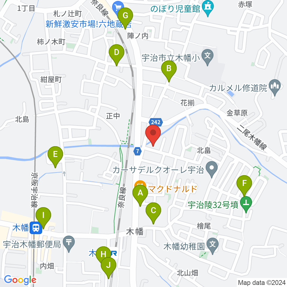 ふたば楽器店周辺の駐車場・コインパーキング一覧地図