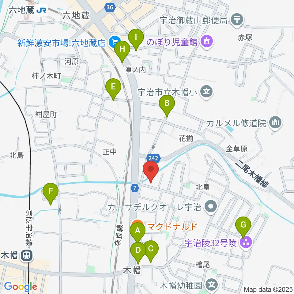 ふたば楽器店周辺の駐車場・コインパーキング一覧地図