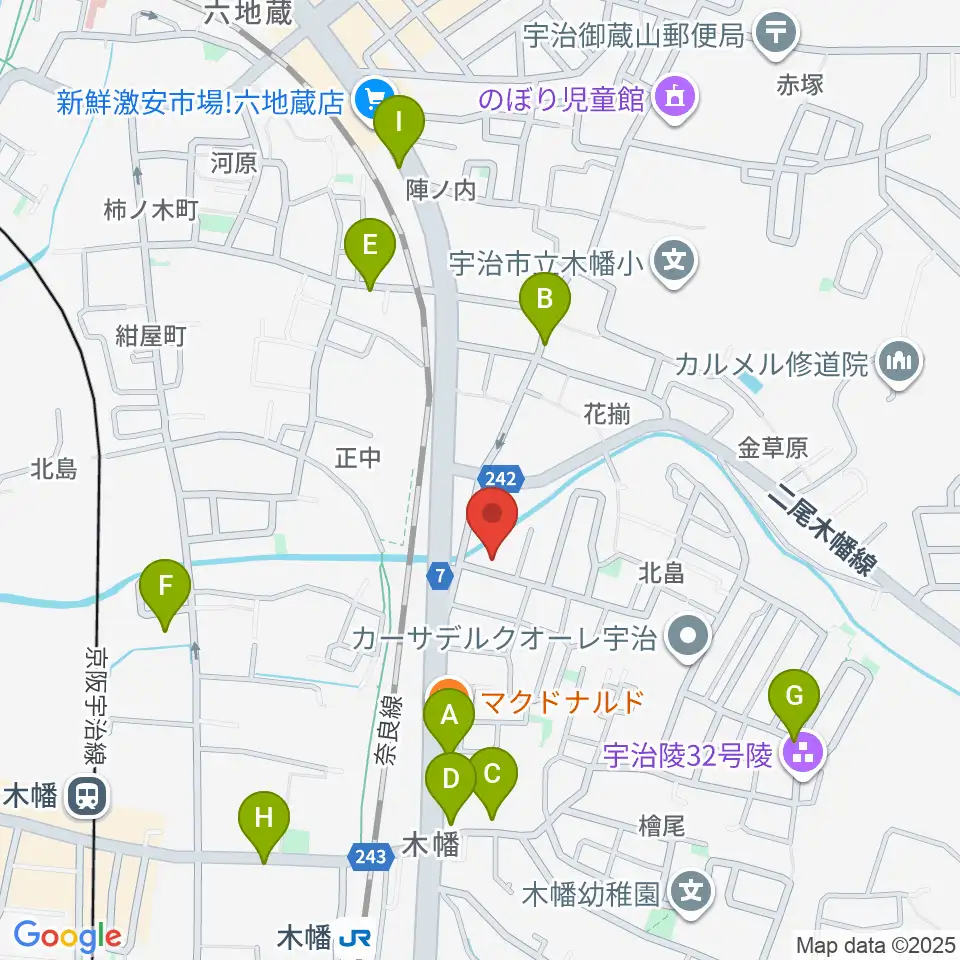 ふたば楽器店周辺の駐車場・コインパーキング一覧地図