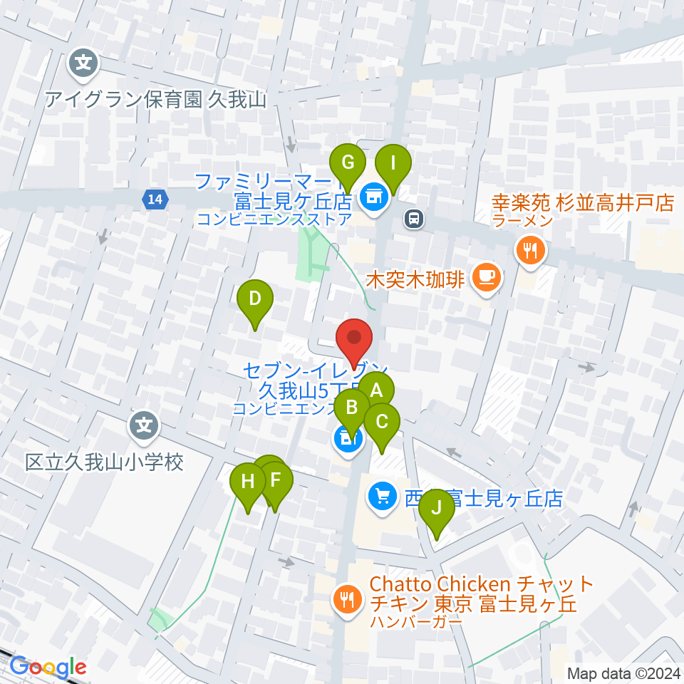 ドラムプロショップ GATEWAY周辺の駐車場・コインパーキング一覧地図