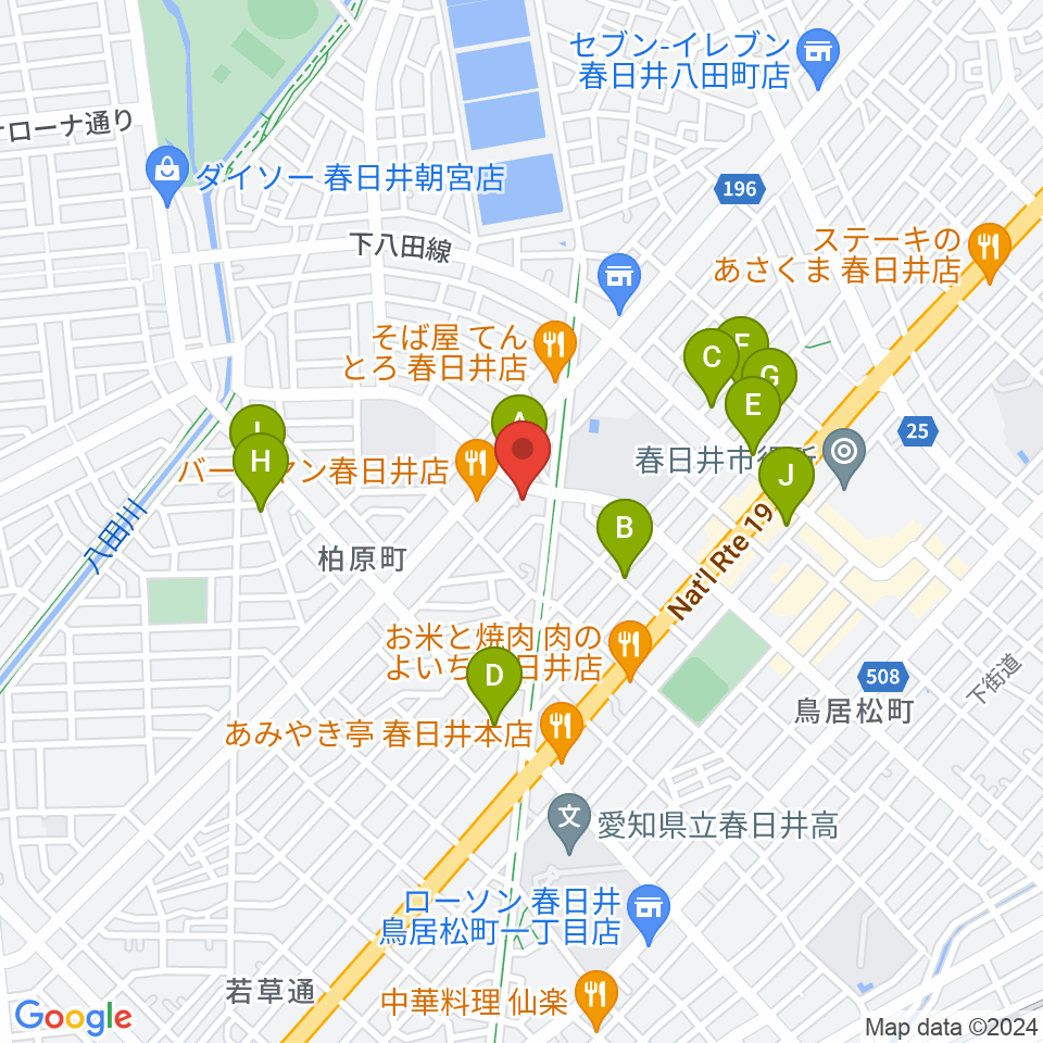 サウンド工房K＆K周辺の駐車場・コインパーキング一覧地図