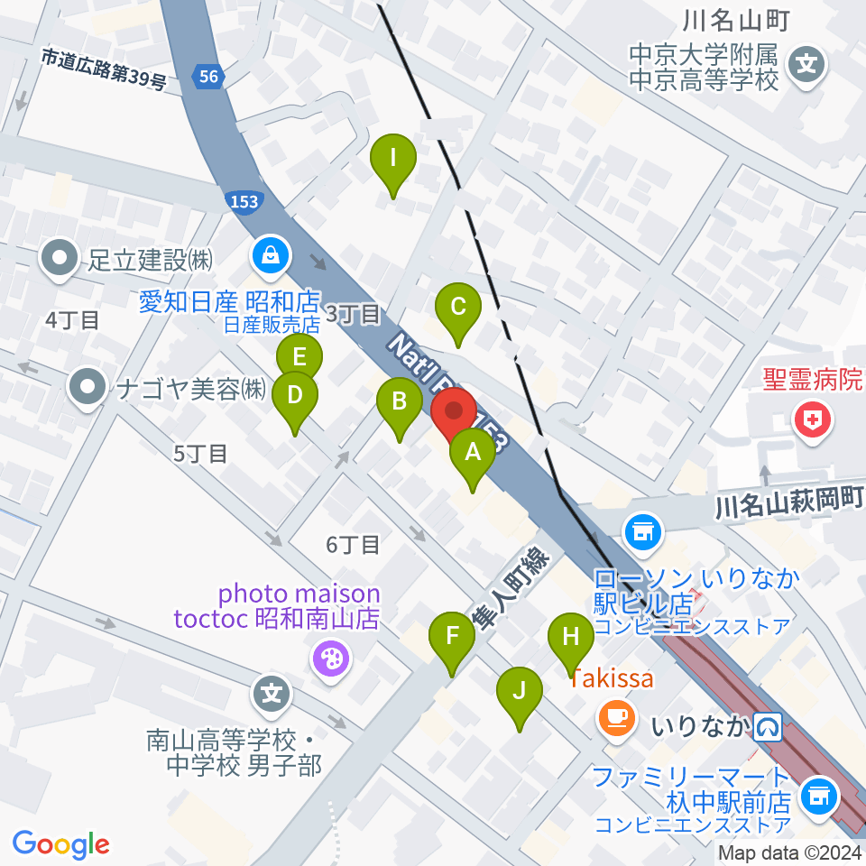 ギターショップTWO TONE周辺の駐車場・コインパーキング一覧地図