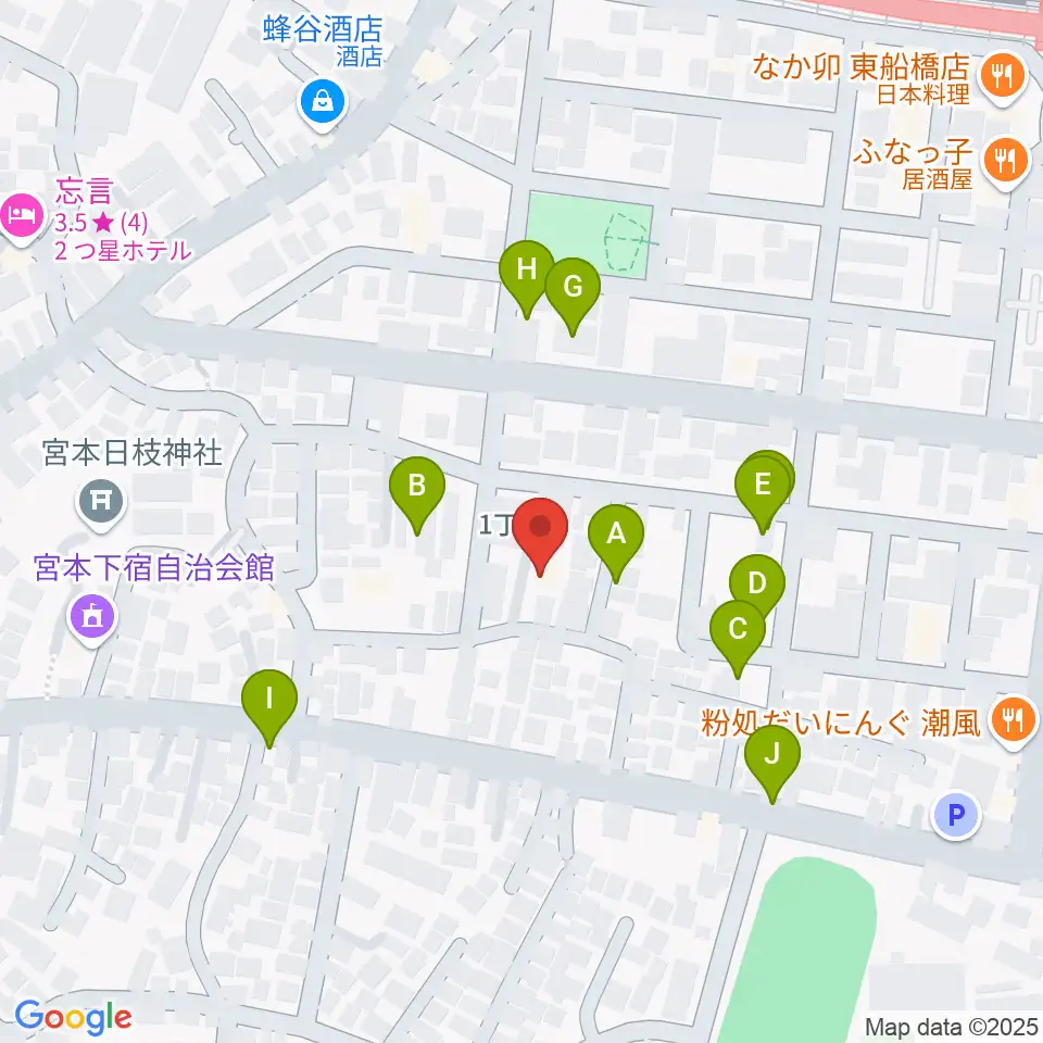 GUITAR LAB周辺の駐車場・コインパーキング一覧地図