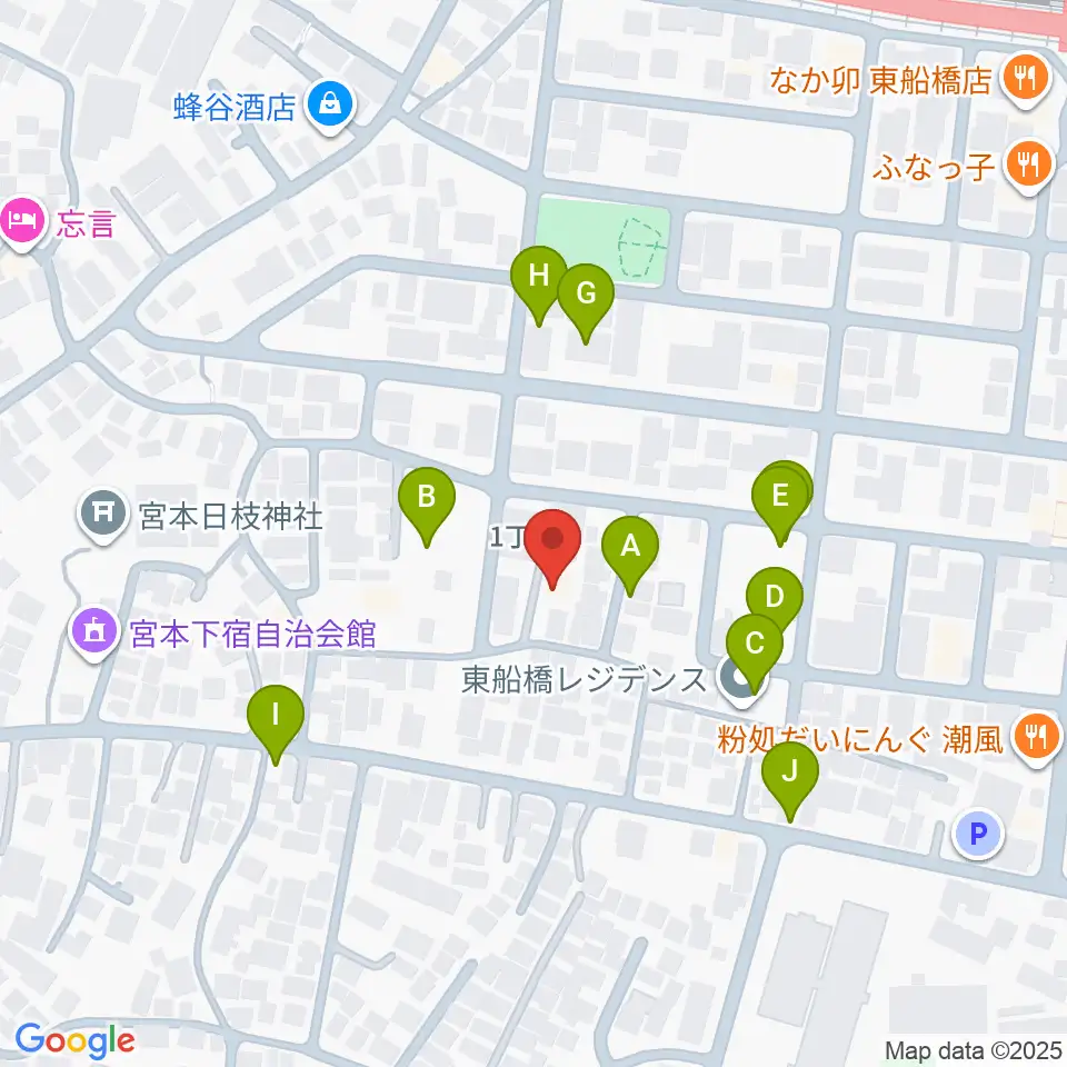 GUITAR LAB周辺の駐車場・コインパーキング一覧地図