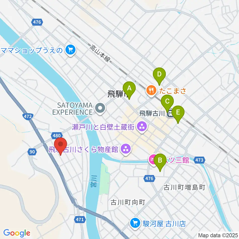 ギターのナカムラ周辺の駐車場・コインパーキング一覧地図