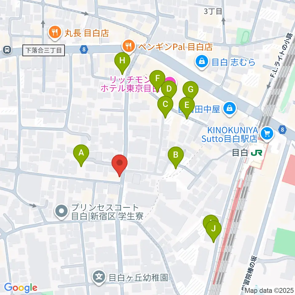ギタルラ社 東京古典楽器センター周辺の駐車場・コインパーキング一覧地図
