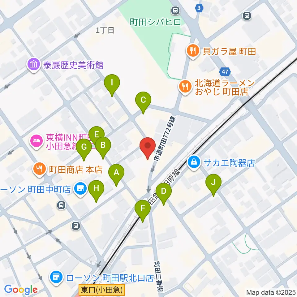 ミリメーターズミュージック周辺の駐車場・コインパーキング一覧地図