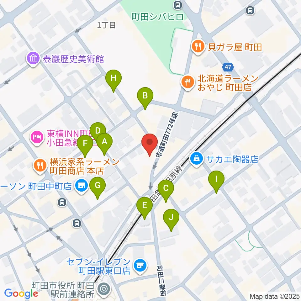 ミリメーターズミュージック周辺の駐車場・コインパーキング一覧地図