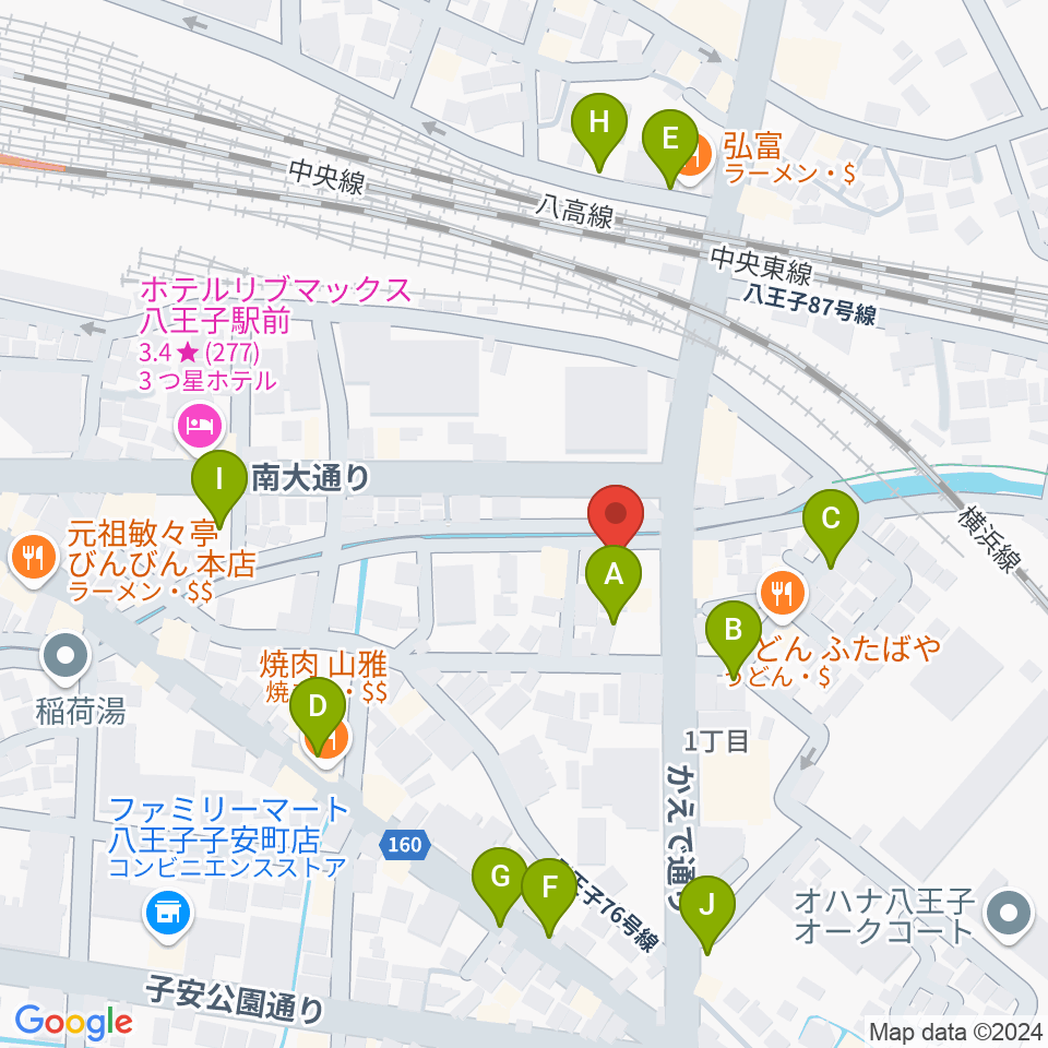 弦楽器専門店 ハイフェッツ周辺の駐車場・コインパーキング一覧地図