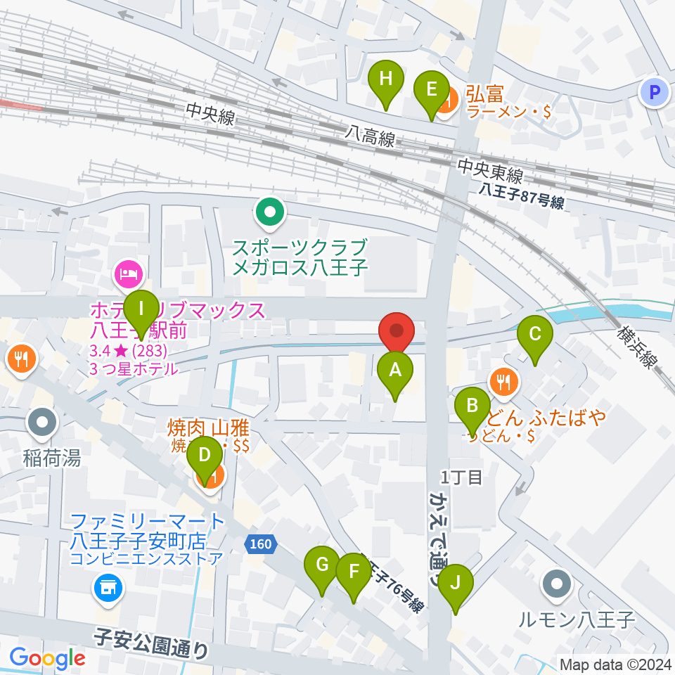 弦楽器専門店 ハイフェッツ周辺の駐車場・コインパーキング一覧地図