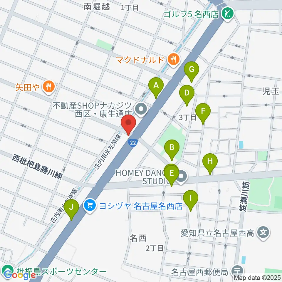 日野屋和楽器店周辺の駐車場・コインパーキング一覧地図