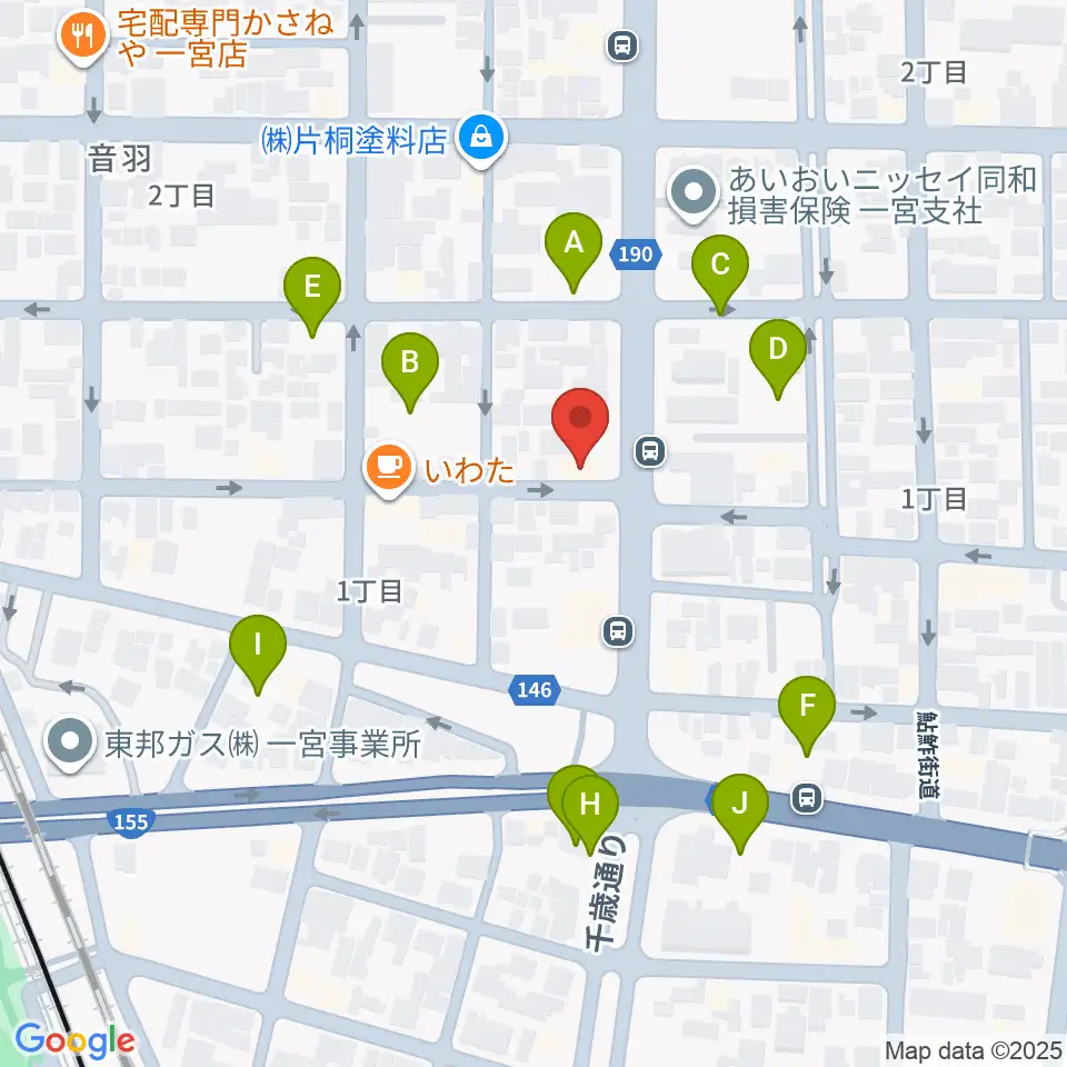 音 THE RUN周辺の駐車場・コインパーキング一覧地図