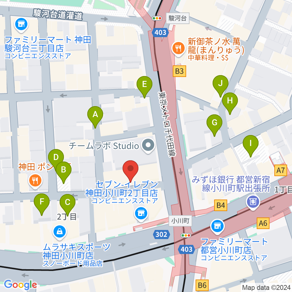 Hobo's周辺の駐車場・コインパーキング一覧地図