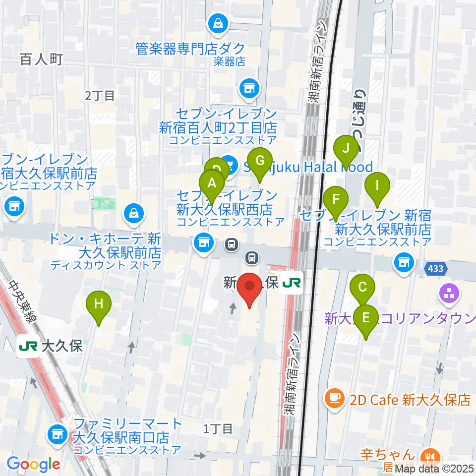 Hyper Guitars周辺の駐車場・コインパーキング一覧地図