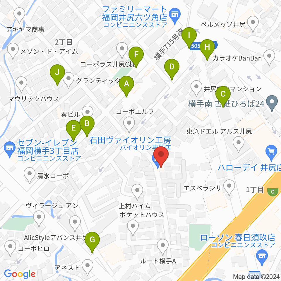 石田ヴァイオリン工房周辺の駐車場・コインパーキング一覧地図
