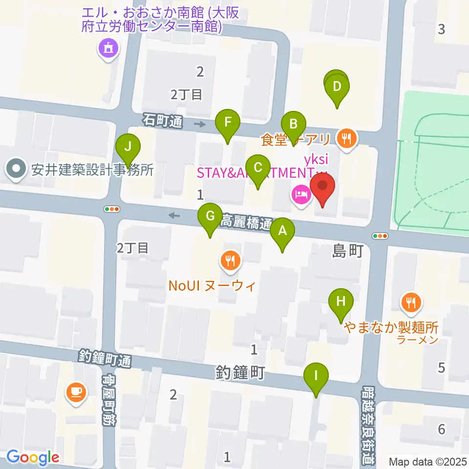 Liuteria-BATO周辺の駐車場・コインパーキング一覧地図
