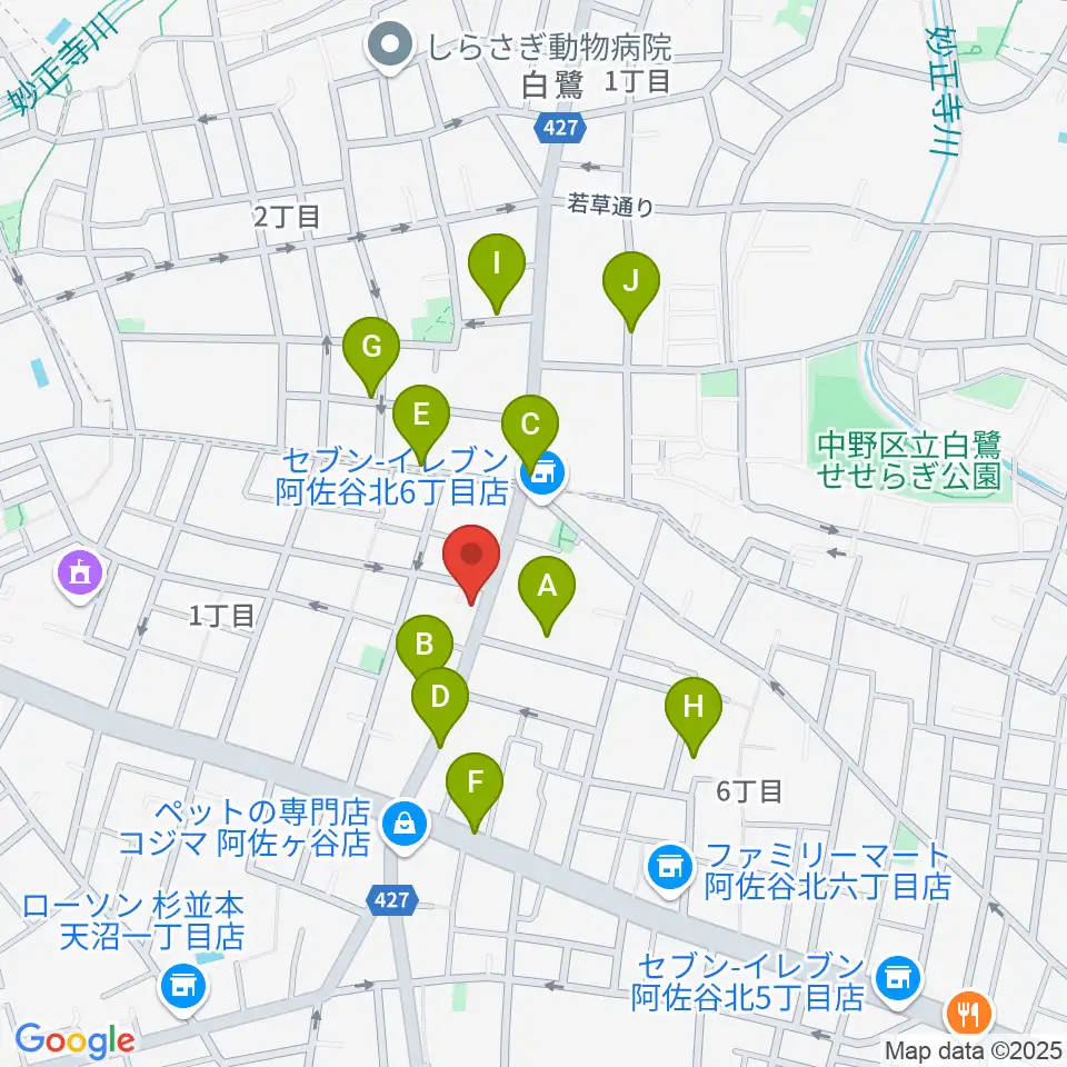 きく岡邦楽器店周辺の駐車場・コインパーキング一覧地図