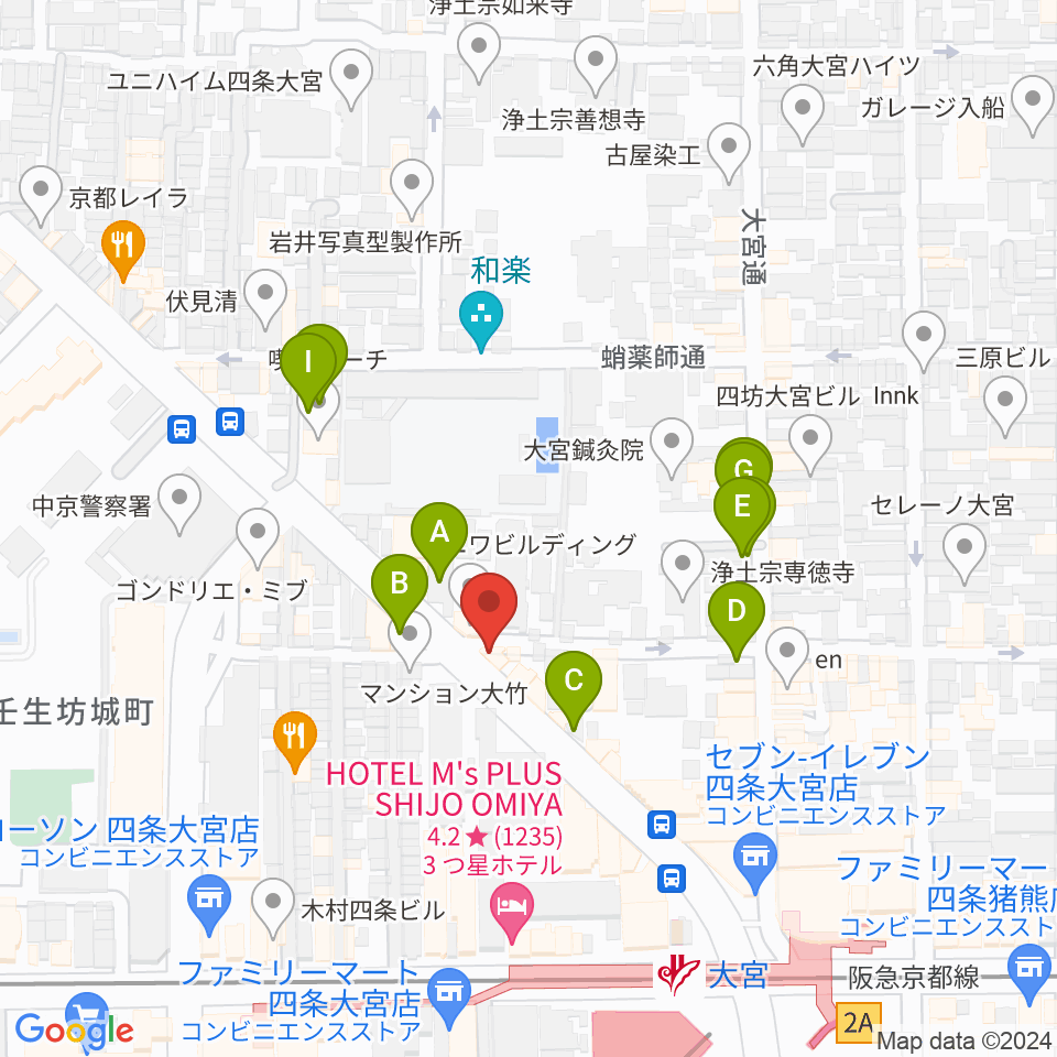 きんこう楽器周辺の駐車場・コインパーキング一覧地図