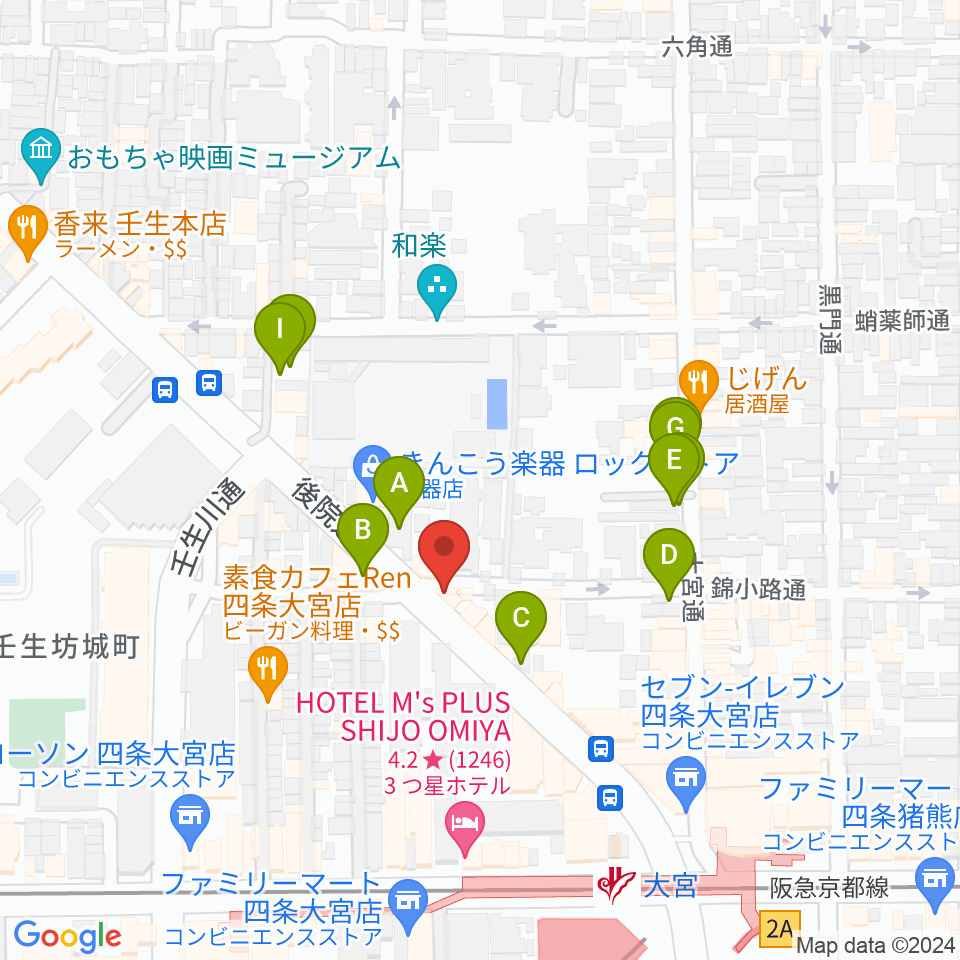 きんこう楽器周辺の駐車場・コインパーキング一覧地図