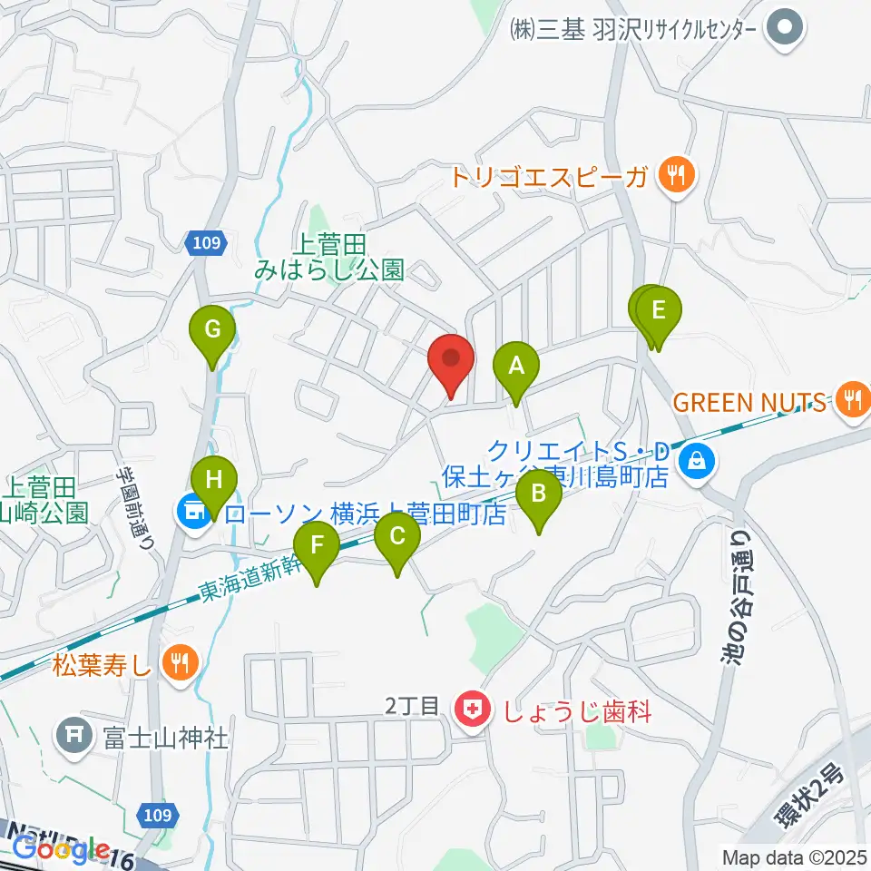 クラビアハウス周辺の駐車場・コインパーキング一覧地図