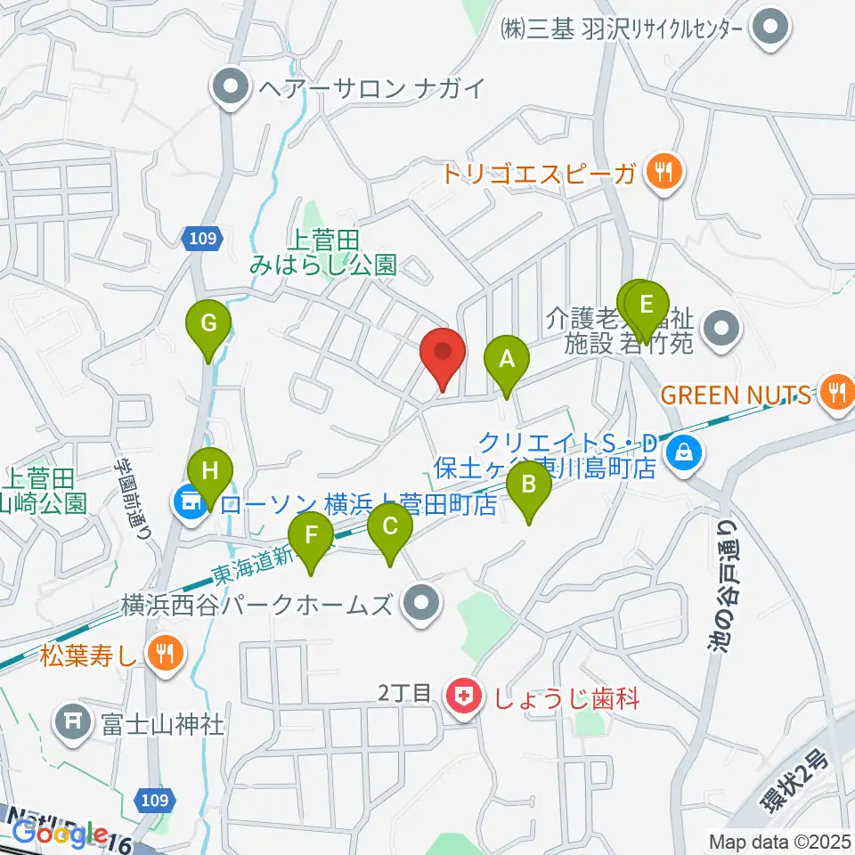 クラビアハウス周辺の駐車場・コインパーキング一覧地図
