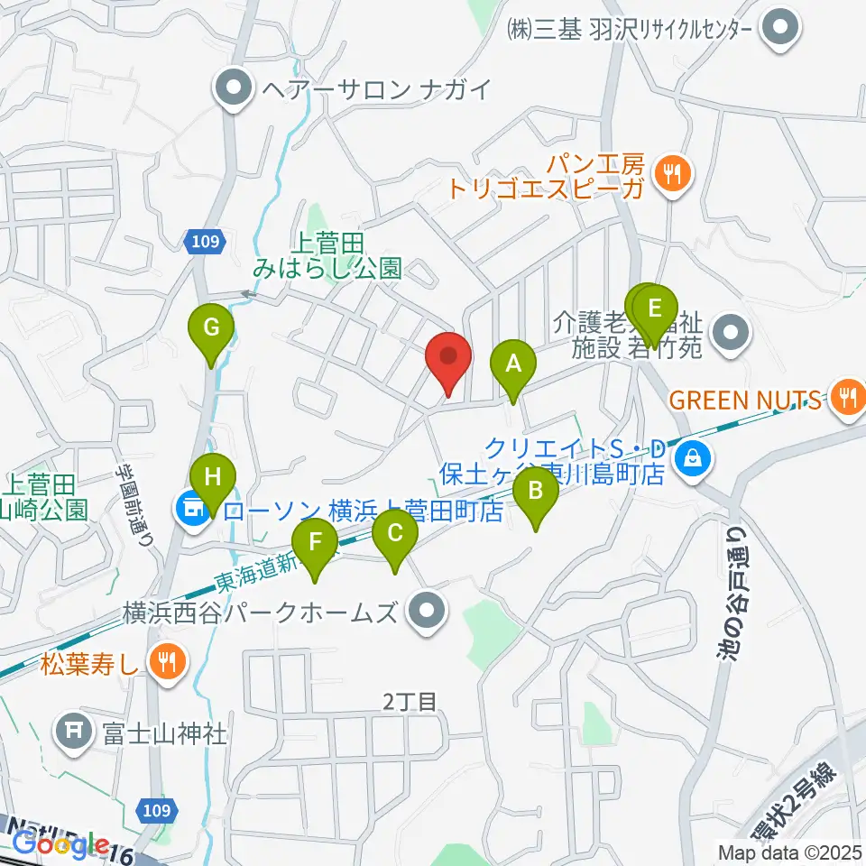 クラビアハウス周辺の駐車場・コインパーキング一覧地図