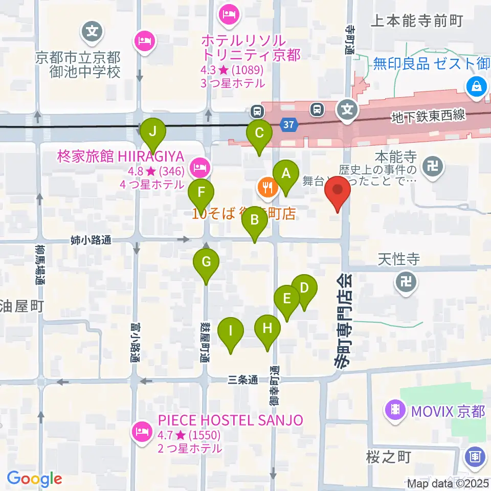 民族楽器コイズミ周辺の駐車場・コインパーキング一覧地図