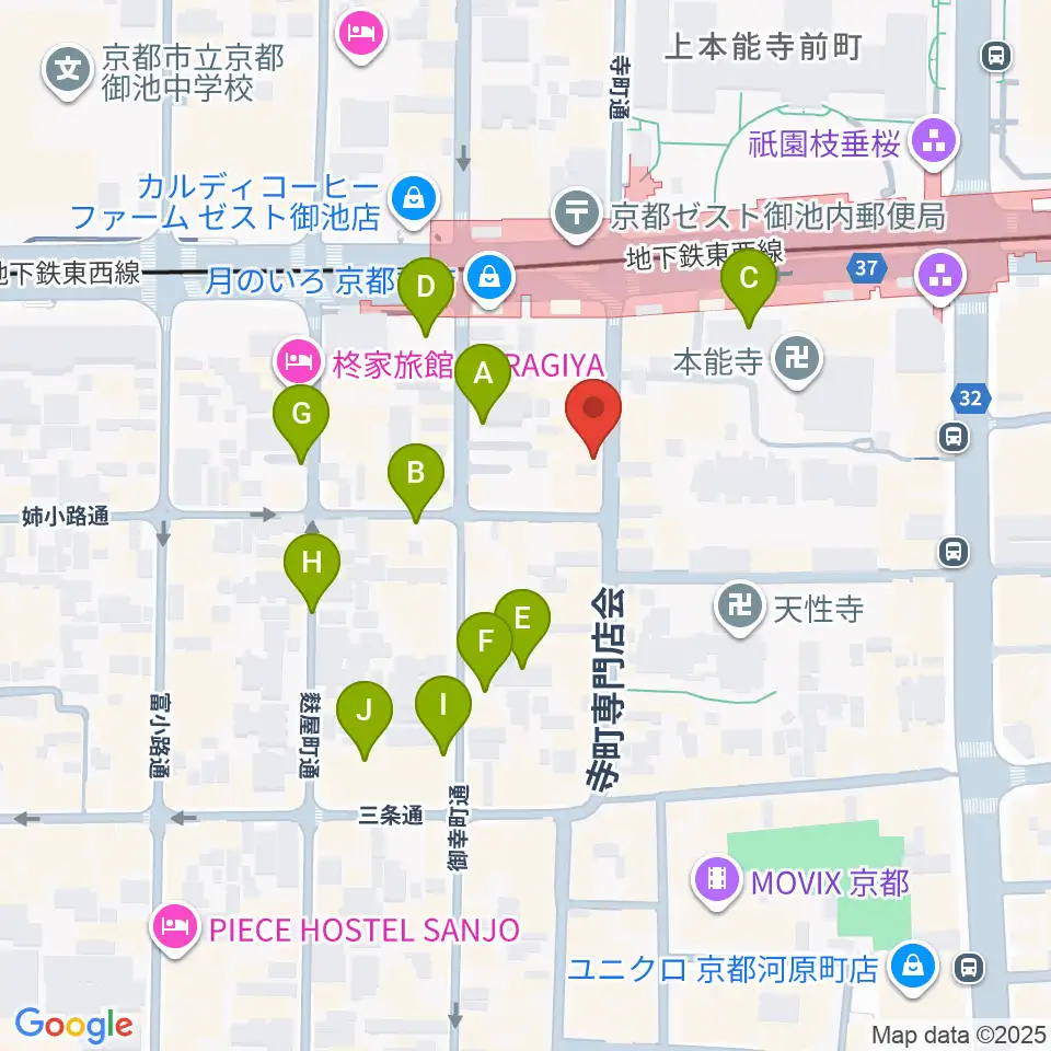 民族楽器コイズミ周辺の駐車場・コインパーキング一覧地図