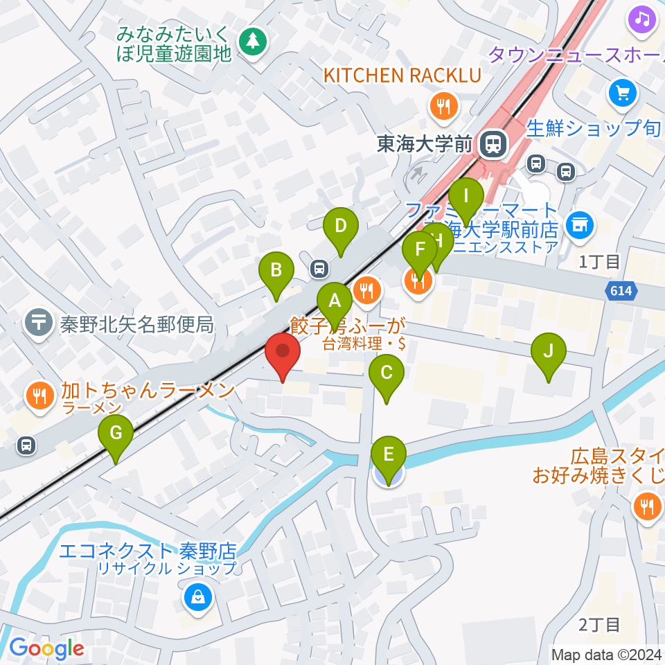 HiP-Sound秦野本店周辺の駐車場・コインパーキング一覧地図