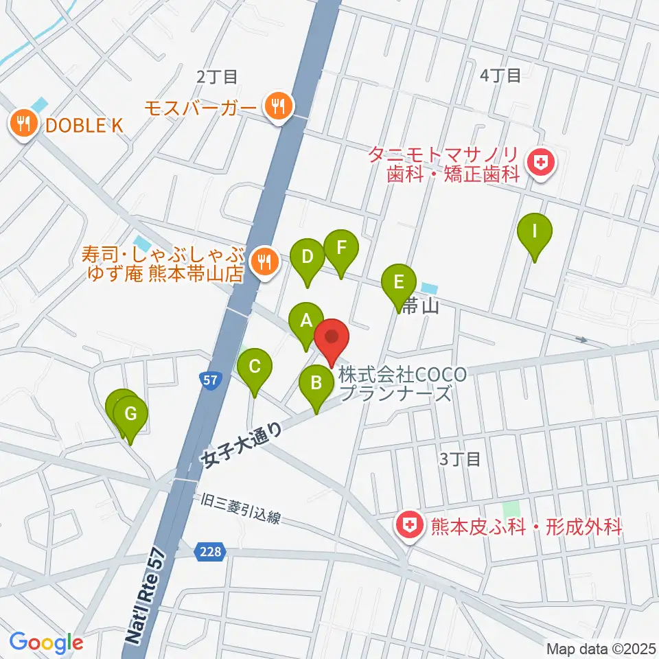 古城楽器周辺の駐車場・コインパーキング一覧地図
