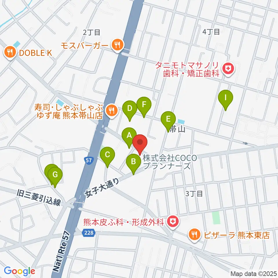 古城楽器周辺の駐車場・コインパーキング一覧地図