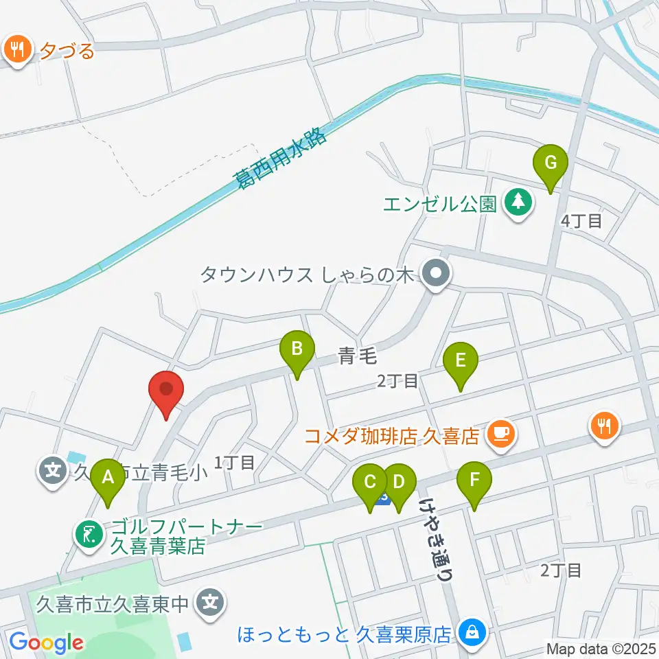久喜ピアノ調律サービス周辺の駐車場・コインパーキング一覧地図