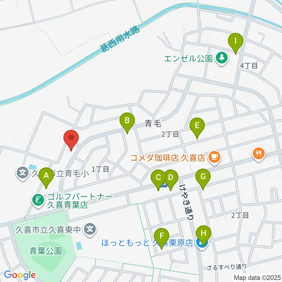 久喜ピアノ調律サービス周辺の駐車場・コインパーキング一覧地図