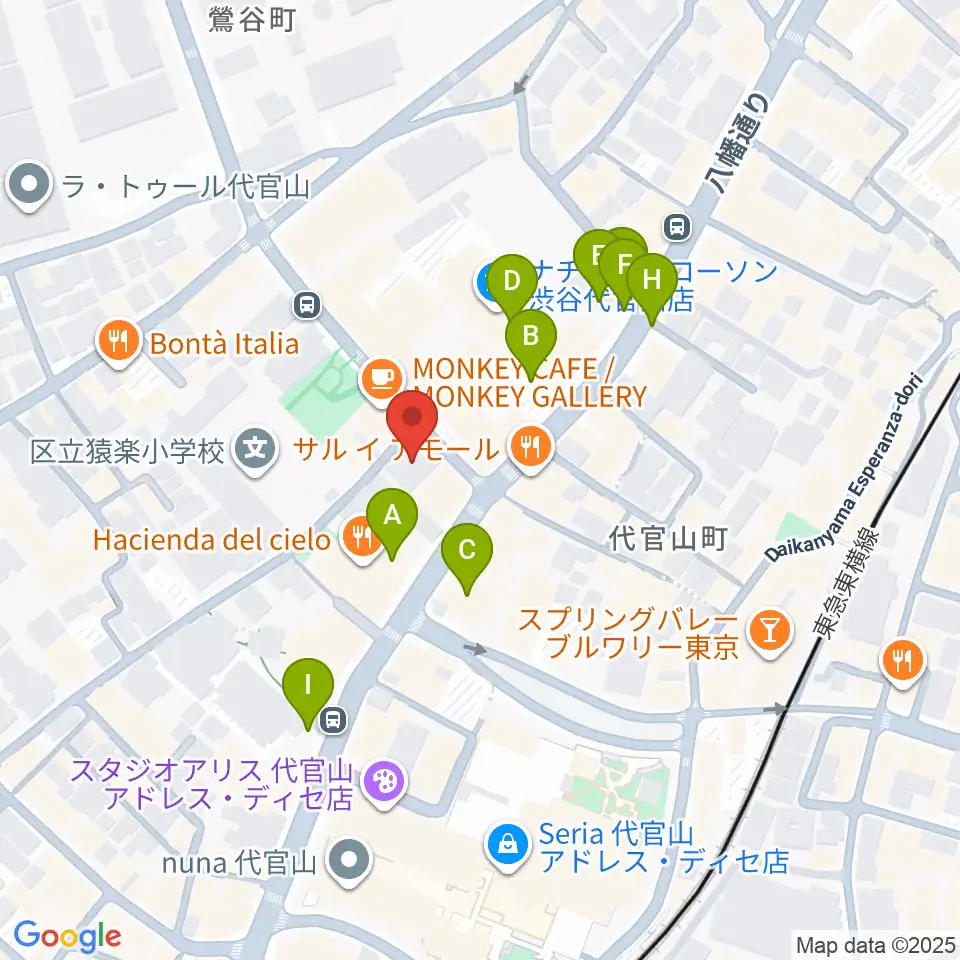 弦楽器専門店ラルジュ周辺の駐車場・コインパーキング一覧地図