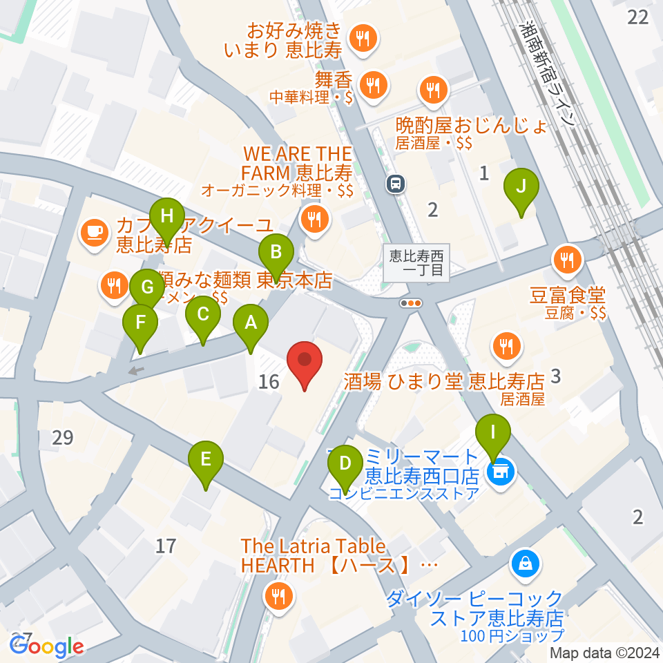 古賀弦楽器周辺の駐車場・コインパーキング一覧地図