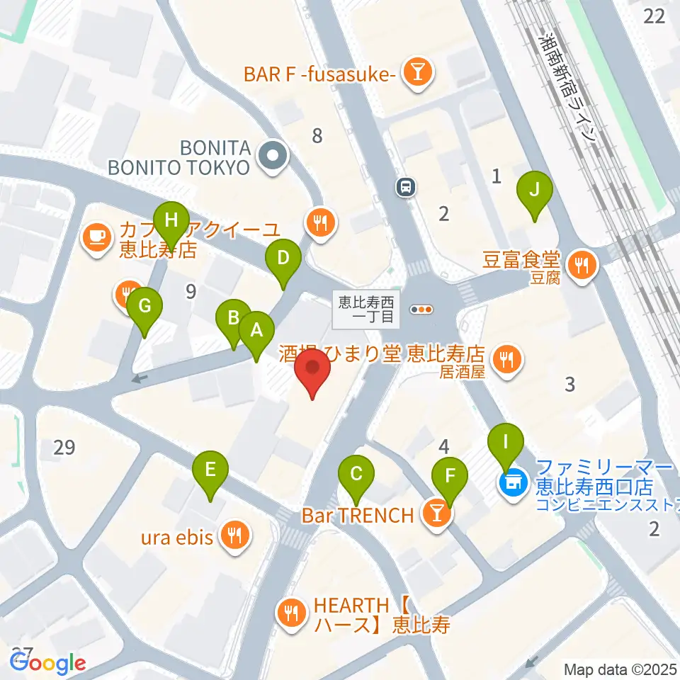 古賀弦楽器周辺の駐車場・コインパーキング一覧地図