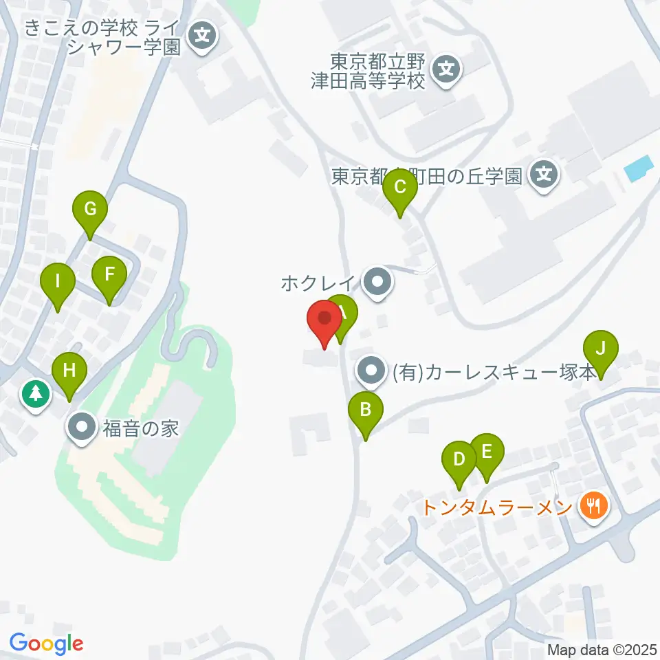 マナ オルゲルバウ周辺の駐車場・コインパーキング一覧地図