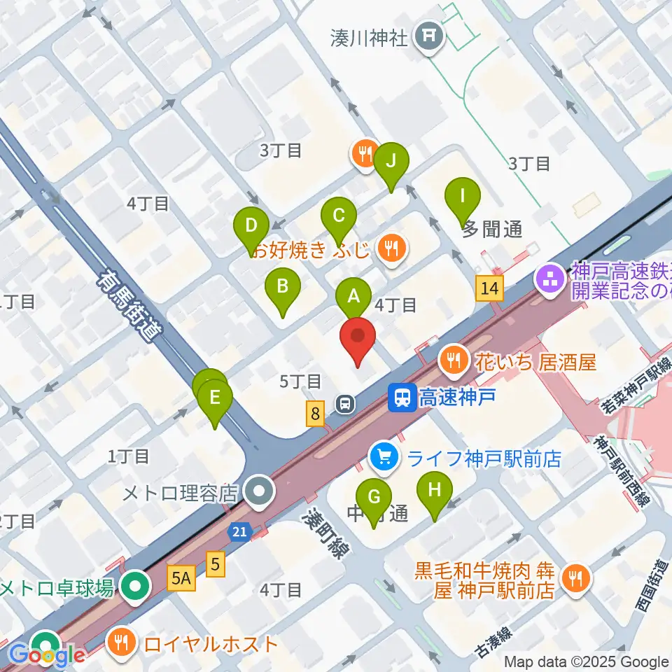 まる福楽器店周辺の駐車場・コインパーキング一覧地図