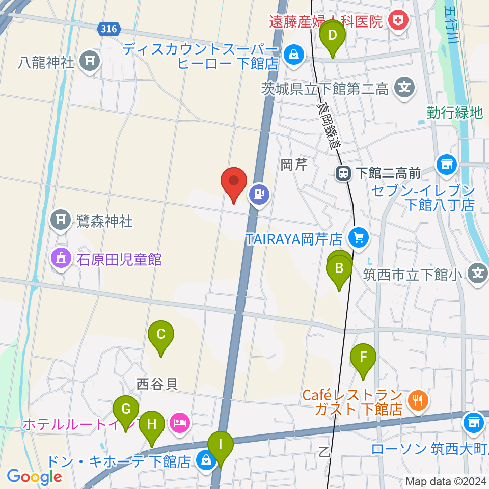 マルシン楽器周辺の駐車場・コインパーキング一覧地図