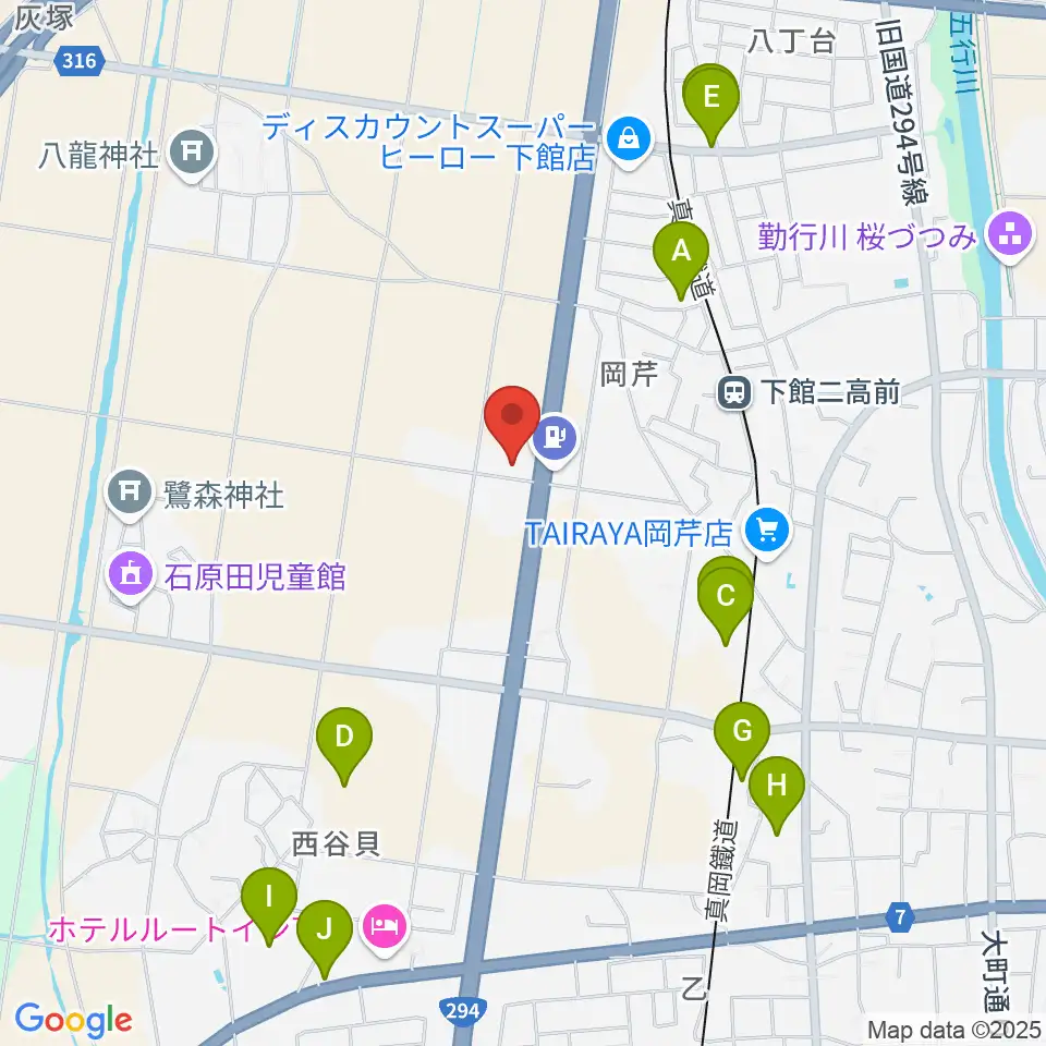 マルシン楽器周辺の駐車場・コインパーキング一覧地図
