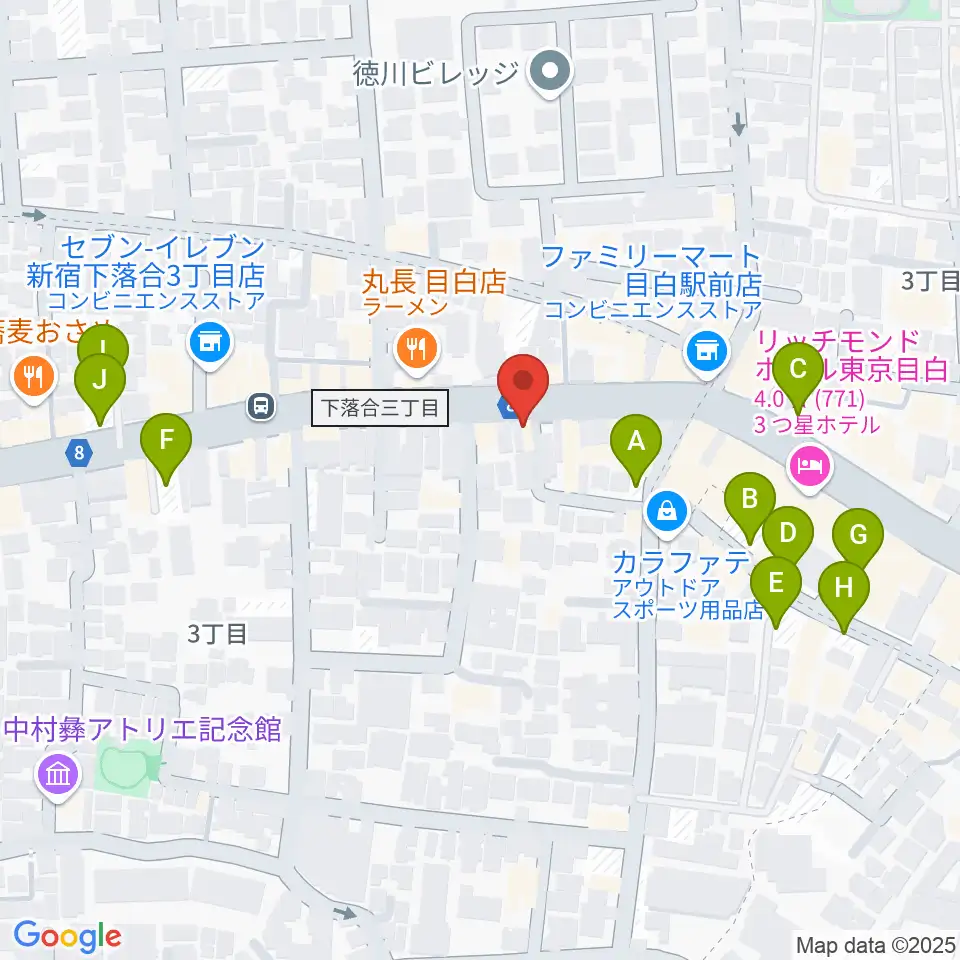 株式会社目白周辺の駐車場・コインパーキング一覧地図