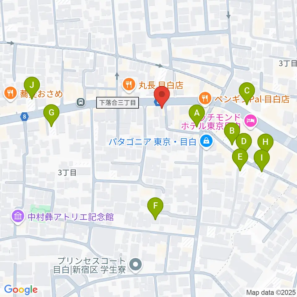 株式会社目白周辺の駐車場・コインパーキング一覧地図