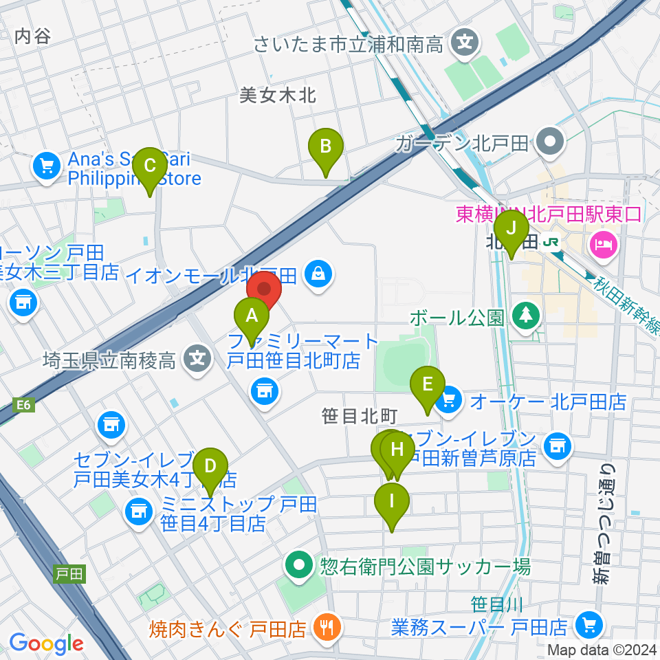 管楽器修理 ミルズ周辺の駐車場・コインパーキング一覧地図