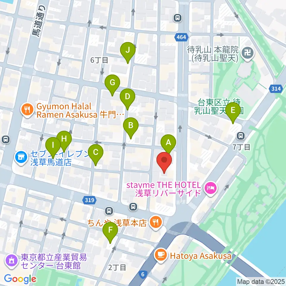 宮本卯之助商店周辺の駐車場・コインパーキング一覧地図