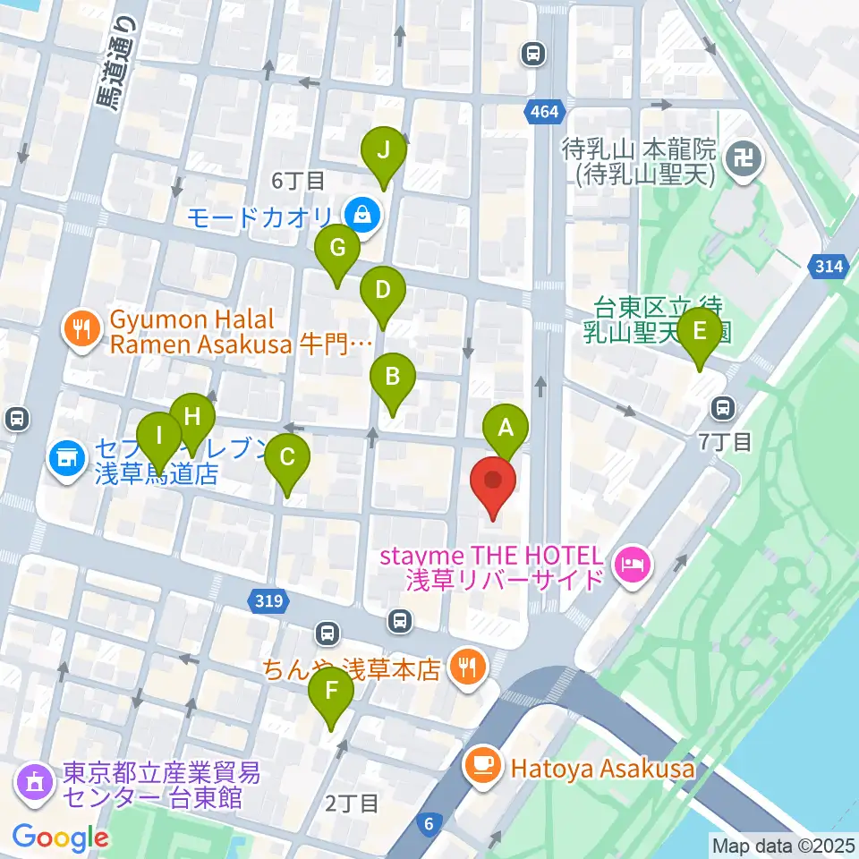宮本卯之助商店周辺の駐車場・コインパーキング一覧地図