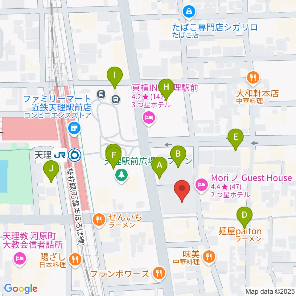 雅楽器 たなかや周辺の駐車場・コインパーキング一覧地図