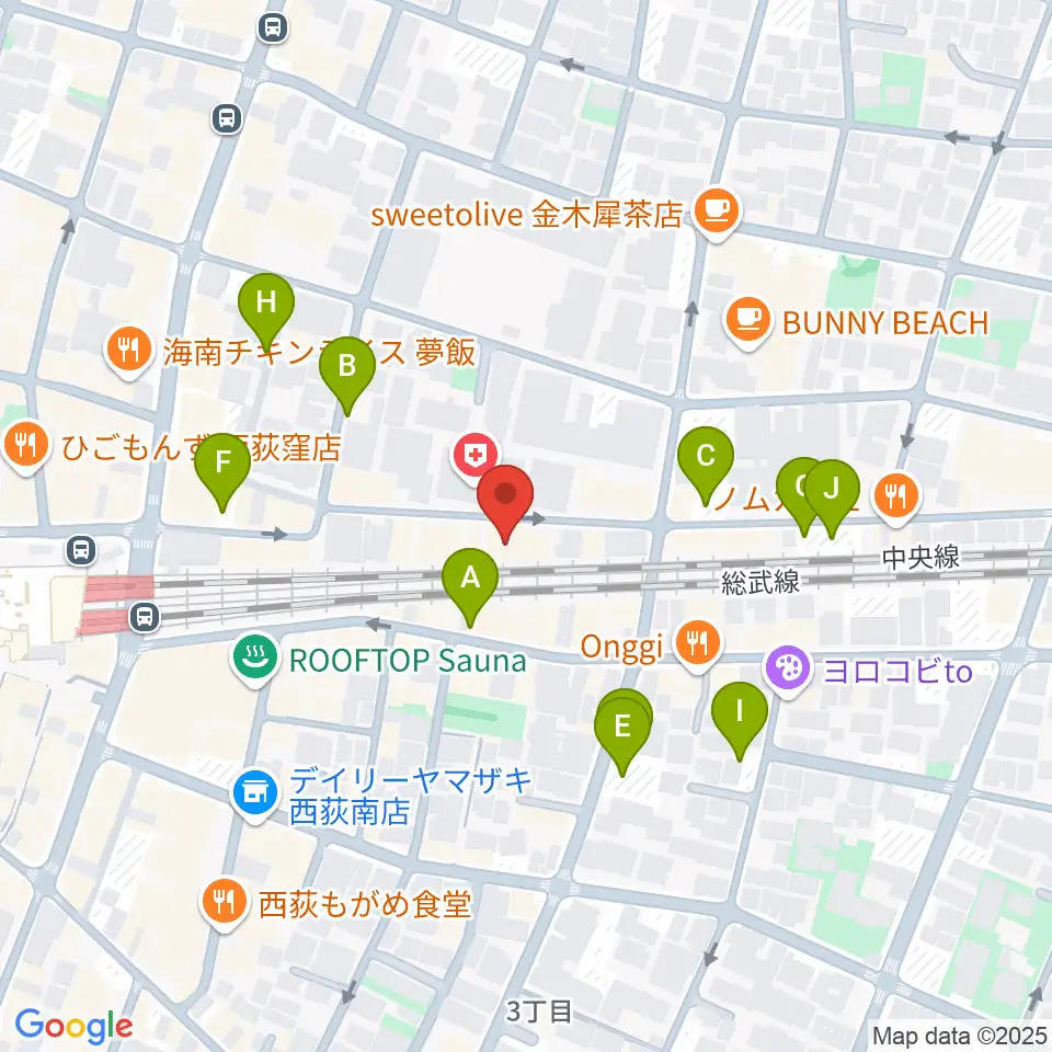 マエカワギタークラフト周辺の駐車場・コインパーキング一覧地図