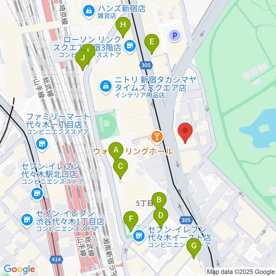 日本ヴァイオリン 東京本店周辺の駐車場・コインパーキング一覧地図