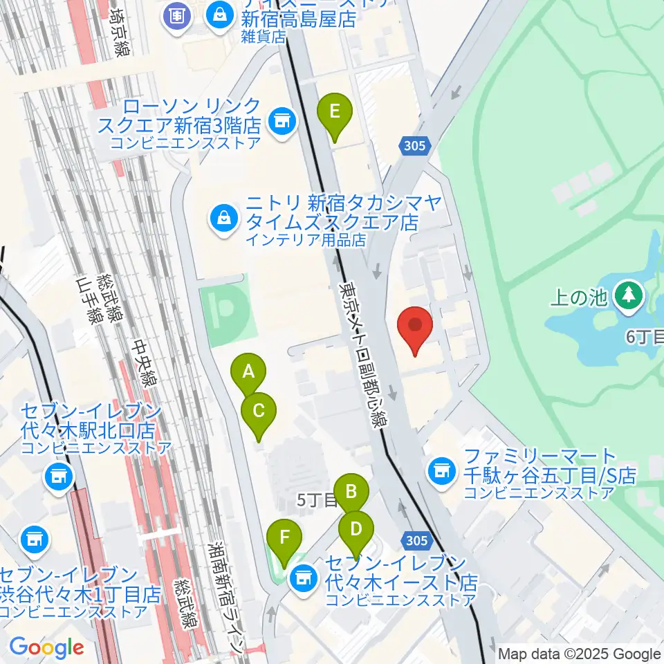 日本ヴァイオリン 東京本店周辺の駐車場・コインパーキング一覧地図