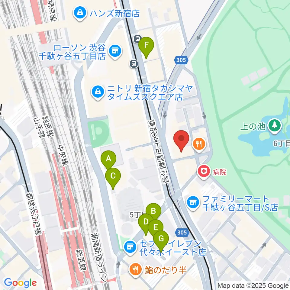 日本ヴァイオリン 東京本店周辺の駐車場・コインパーキング一覧地図